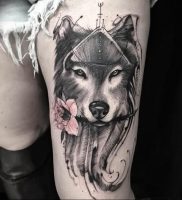 Фото тату волк 20.05.2019 №054 — photo tattoo wolf — tattoo-photo.ru