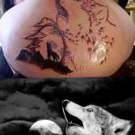 Фото тату волк 20.05.2019 №058 - photo tattoo wolf - tattoo-photo.ru