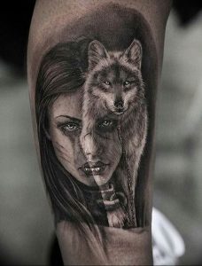 Фото тату волк 20.05.2019 №059 - photo tattoo wolf - tattoo-photo.ru