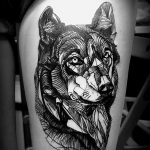 Фото тату волк 20.05.2019 №061 - photo tattoo wolf - tattoo-photo.ru