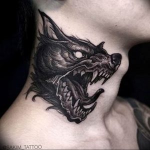 Фото тату волк 20.05.2019 №070 - photo tattoo wolf - tattoo-photo.ru