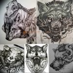 Фото тату волк 20.05.2019 №080 - photo tattoo wolf - tattoo-photo.ru