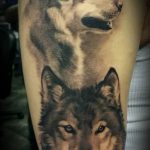 Фото тату волк 20.05.2019 №103 - photo tattoo wolf - tattoo-photo.ru