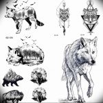 Фото тату волк 20.05.2019 №110 - photo tattoo wolf - tattoo-photo.ru