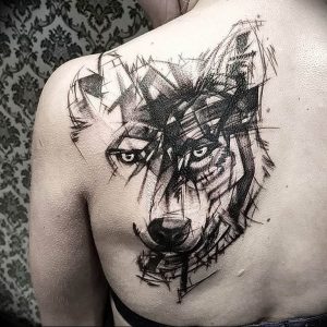 Фото тату волк 20.05.2019 №113 - photo tattoo wolf - tattoo-photo.ru