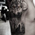 Фото тату волк 20.05.2019 №136 - photo tattoo wolf - tattoo-photo.ru