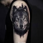 Фото тату волк 20.05.2019 №139 - photo tattoo wolf - tattoo-photo.ru