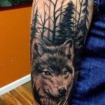 Фото тату волк 20.05.2019 №167 - photo tattoo wolf - tattoo-photo.ru