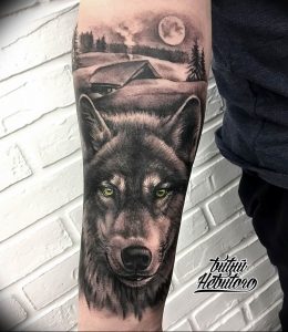 Фото тату волк 20.05.2019 №196 - photo tattoo wolf - tattoo-photo.ru