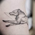 Фото тату волк 20.05.2019 №226 - photo tattoo wolf - tattoo-photo.ru