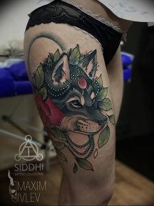 Фото тату волк 20.05.2019 №230 - photo tattoo wolf - tattoo-photo.ru
