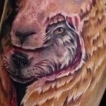 Фото тату волк 20.05.2019 №233 - photo tattoo wolf - tattoo-photo.ru