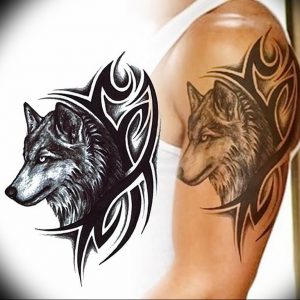 Фото тату волк 20.05.2019 №242 - photo tattoo wolf - tattoo-photo.ru