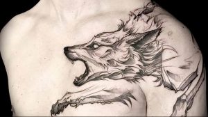 Фото тату волк 20.05.2019 №245 - photo tattoo wolf - tattoo-photo.ru