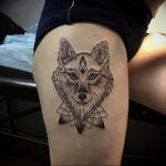 Фото тату волк 20.05.2019 №258 - photo tattoo wolf - tattoo-photo.ru