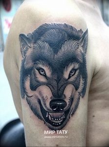 Фото тату волк 20.05.2019 №262 - photo tattoo wolf - tattoo-photo.ru