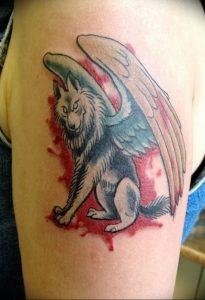 Фото тату волк 20.05.2019 №264 - photo tattoo wolf - tattoo-photo.ru