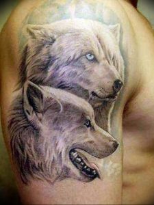 Фото тату волк 20.05.2019 №284 - photo tattoo wolf - tattoo-photo.ru