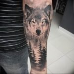 Фото тату волк 20.05.2019 №298 - photo tattoo wolf - tattoo-photo.ru