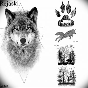 Фото тату волк 20.05.2019 №301 - photo tattoo wolf - tattoo-photo.ru