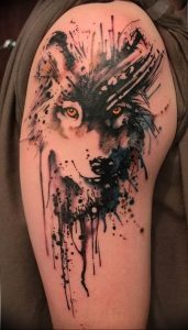 Фото тату волк 20.05.2019 №309 - photo tattoo wolf - tattoo-photo.ru