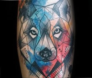 Фото тату волк 20.05.2019 №320 - photo tattoo wolf - tattoo-photo.ru