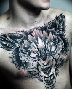 Фото тату волк 20.05.2019 №330 - photo tattoo wolf - tattoo-photo.ru