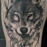 Фото тату волк 20.05.2019 №332 - photo tattoo wolf - tattoo-photo.ru