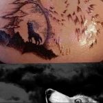 Фото тату волк 20.05.2019 №338 - photo tattoo wolf - tattoo-photo.ru