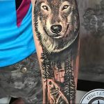 Фото тату волк 20.05.2019 №341 - photo tattoo wolf - tattoo-photo.ru