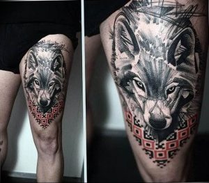 Фото тату волк 20.05.2019 №346 - photo tattoo wolf - tattoo-photo.ru