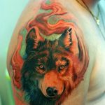 Фото тату волк 20.05.2019 №356 - photo tattoo wolf - tattoo-photo.ru