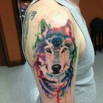 Фото тату волк 20.05.2019 №370 - photo tattoo wolf - tattoo-photo.ru