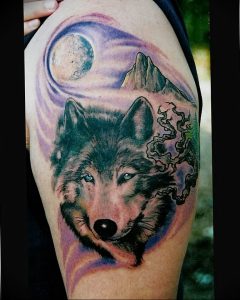 Фото тату волк 20.05.2019 №386 - photo tattoo wolf - tattoo-photo.ru