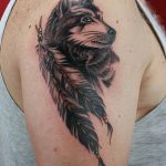 Фото тату волк 20.05.2019 №399 - photo tattoo wolf - tattoo-photo.ru