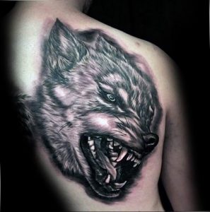 Фото тату волк 20.05.2019 №414 - photo tattoo wolf - tattoo-photo.ru