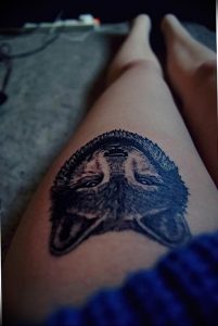 Фото тату волк 20.05.2019 №416 - photo tattoo wolf - tattoo-photo.ru