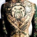 Фото тату волк 20.05.2019 №422 - photo tattoo wolf - tattoo-photo.ru