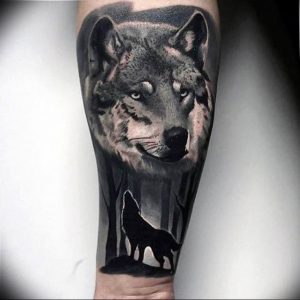 Фото тату волк 20.05.2019 №425 - photo tattoo wolf - tattoo-photo.ru