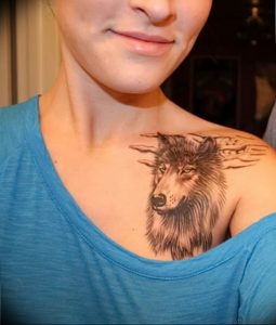 Фото тату волк 20.05.2019 №428 - photo tattoo wolf - tattoo-photo.ru