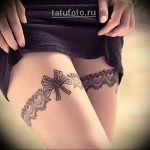 Фото тату подвязка для чулков 20.05.2019 №002 - photo tattoo garter - tattoo-photo.ru