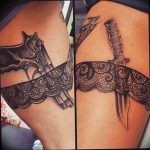 Фото тату подвязка для чулков 20.05.2019 №003 - photo tattoo garter - tattoo-photo.ru