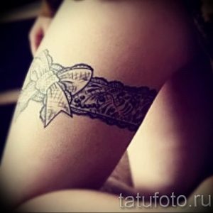Фото тату подвязка для чулков 20.05.2019 №042 - photo tattoo garter - tattoo-photo.ru