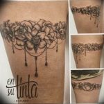 Фото тату подвязка для чулков 20.05.2019 №076 - photo tattoo garter - tattoo-photo.ru