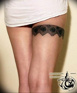 Фото тату подвязка для чулков 20.05.2019 №086 - photo tattoo garter - tattoo-photo.ru