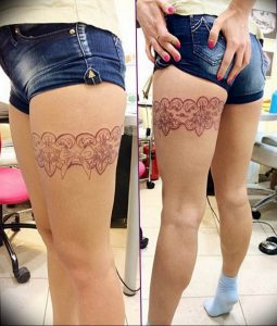 Фото тату подвязка для чулков 20.05.2019 №088 - photo tattoo garter - tattoo-photo.ru