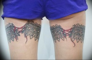 Фото тату подвязка для чулков 20.05.2019 №128 - photo tattoo garter - tattoo-photo.ru