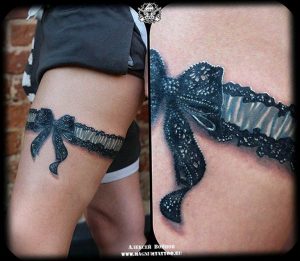 Фото тату подвязка для чулков 20.05.2019 №179 - photo tattoo garter - tattoo-photo.ru