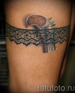 Фото тату подвязка для чулков 20.05.2019 №190 - photo tattoo garter - tattoo-photo.ru