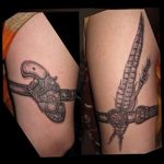 Фото тату подвязка для чулков 20.05.2019 №240 - photo tattoo garter - tattoo-photo.ru